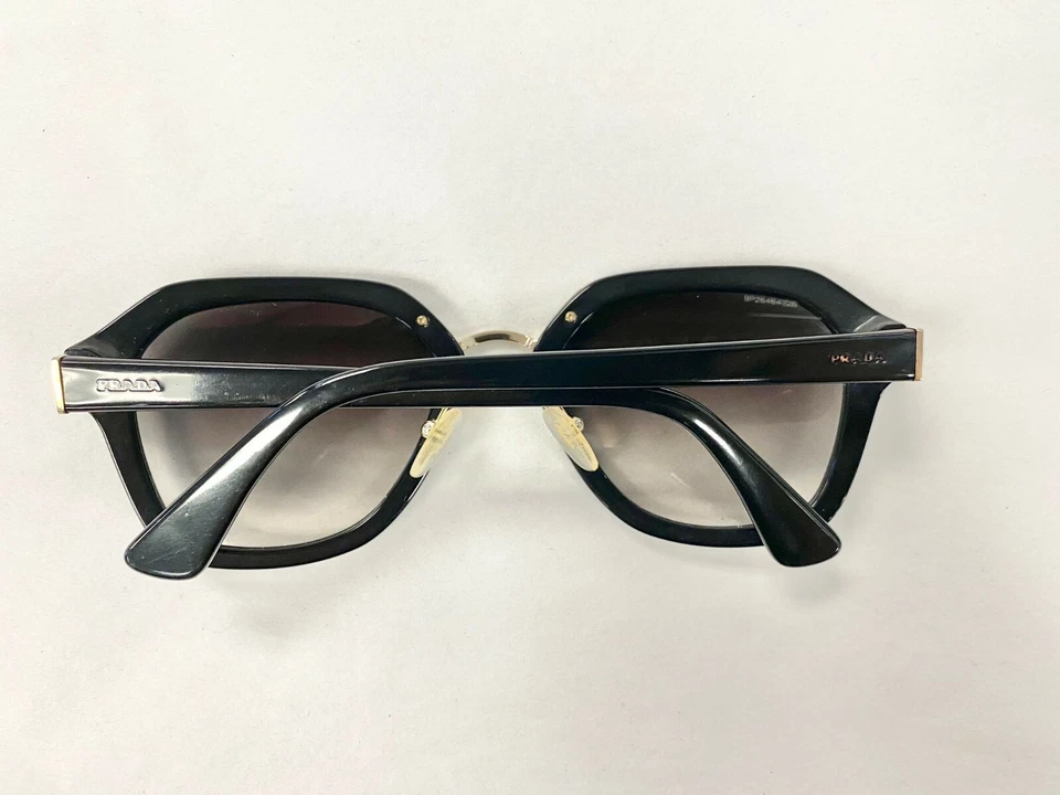 Gafas de sol PRADA SPR25R negras doradas de plástico con estuche rojo Valentino 1AB-0A7 140 Foto 4 de 4