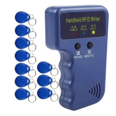 Handheld 125KHz RFID Reader Writer Duplicator Copier, Upgrade ID Card3836