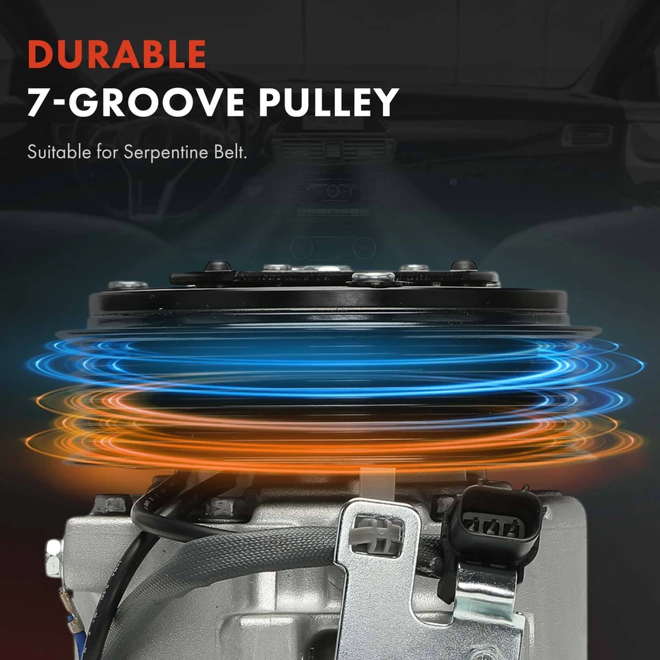 Компрессор кондиционера с 7-канавочным шкивом для Acura RDX 2019-2024 TLX 2021-2022 L4 2,0 л - Изображение 4 из 4