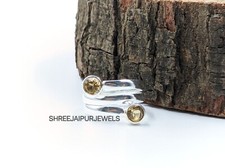 Champagne Quartz Ring 925 Sterling Silver Ring Boho Ring Women Ring Gift For Her