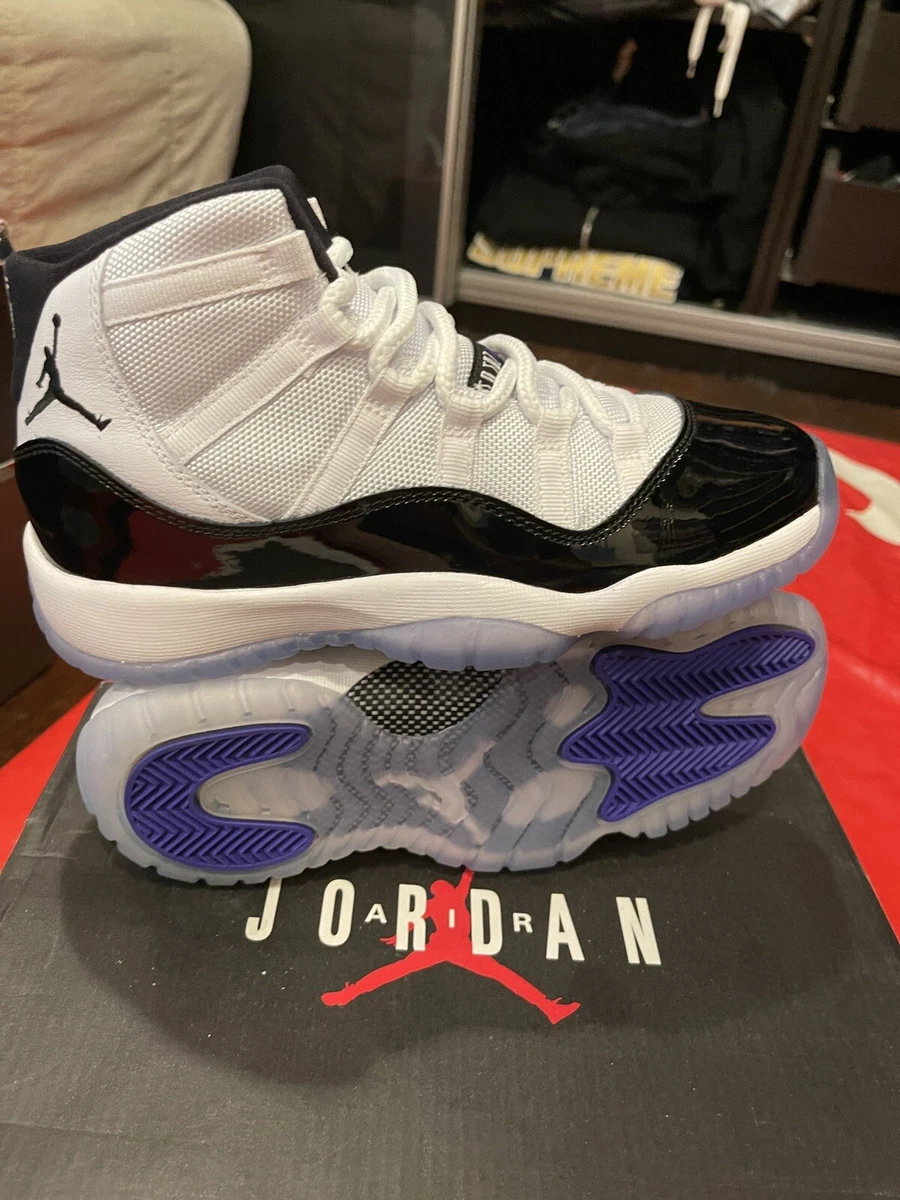 Nike Air Jordan Retro 11 XI Concord 2018 Size 4.5Y 378038-100 Brand New Black
