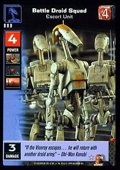 Battle Droid Squad, Escort Unit (Jedi #79) | Decipher Young Jedi | NM ...