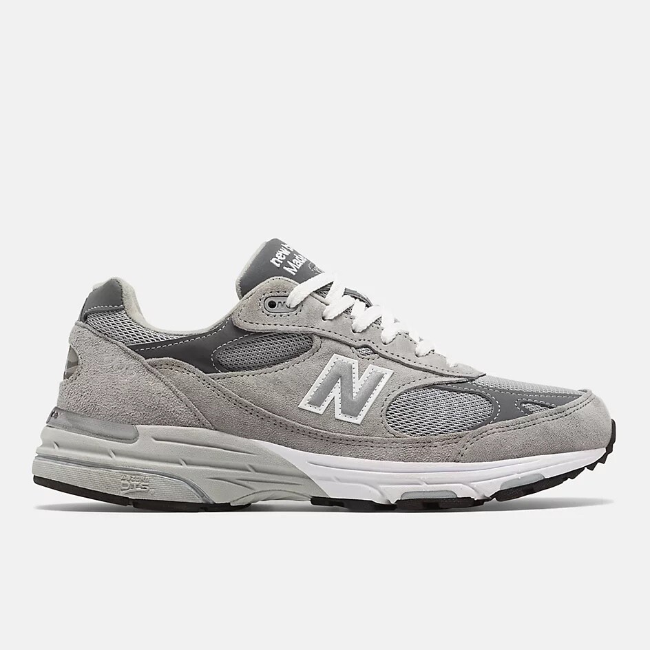 New Balance 993 Gray White – US Men's 9 2E Wide – Made in USA