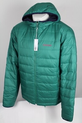 Outerknown Men's Hooded Puffer Jacket XXL Coat 700 Fill Down Green 1510045