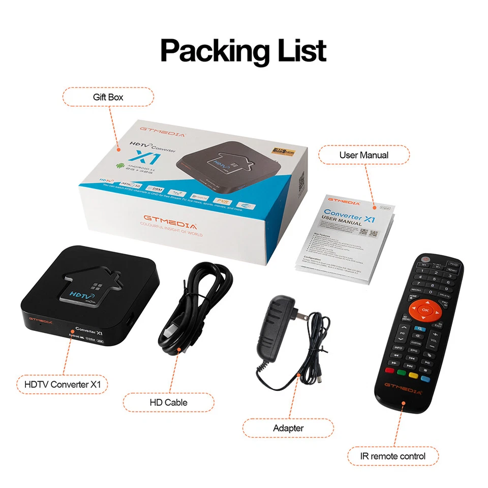 ATSC 3.0 по воздуху OTA тюнер 4K HDTV коробка WIFI DRM DVR рекордер WebTV плеер - Изображение 2 из 4