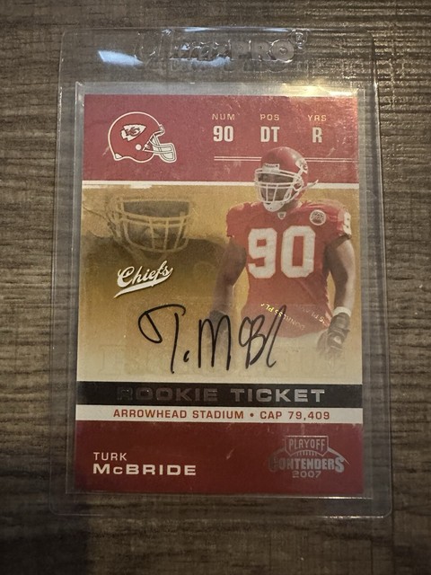 2007 Playoff Contenders #234 Turk McBride Auto RC DB0108
