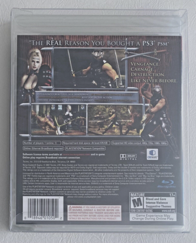 Ninja Gaiden Sigma 1st Print (PlayStation 3, PS3, 2007, New & Sealed) - Picture 2 of 2