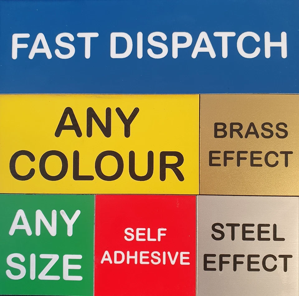 Engraved Signs Plaque Door Name Memorial Plate Warning Sign Pet  Self Adhesive - Image 1 of 4