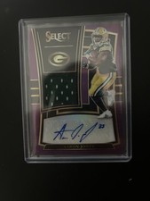 2017 Panini Select - Rookie Signature Aaron Jones #RM-AJ Purple /49(AU, MEM, RC)