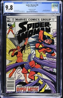 RARE! Spider-Woman #48 CANADIAN Variant (1983) WP CGC 9.8 ONLY 3 on the Census!