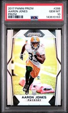 2017 Panini Prizm AARON JONES PRIZM #288 PSA 10 GEM MINT