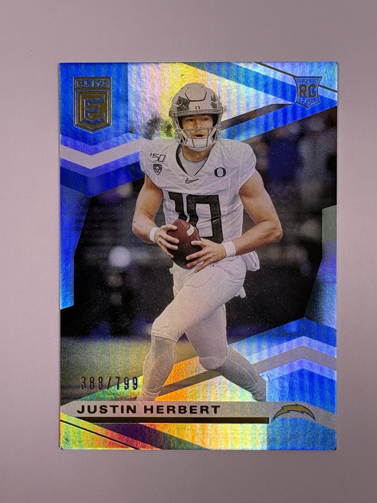 2020 Panini Donruss Elite Justin Herbert Rookie /799 #104 RC
