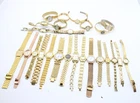 F x 25 Vintage Ladies Gold Tone Quartz Wristwatches Inc Timex, Sekonda Etc N/T