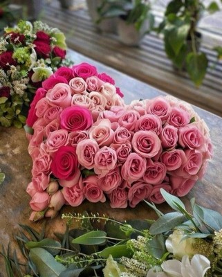   XXL-Herz 60 cm aus ewigen Rosen   romantischer Gigant und elegante Erinnerung