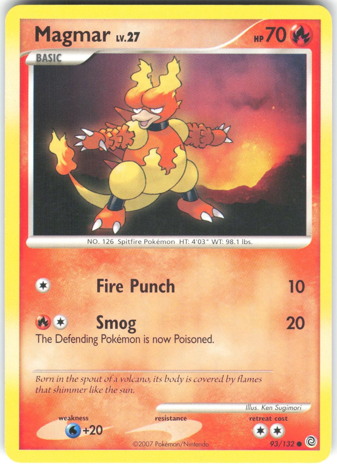 Magmar 93/132 Secret Wonders Pokemon Card HP