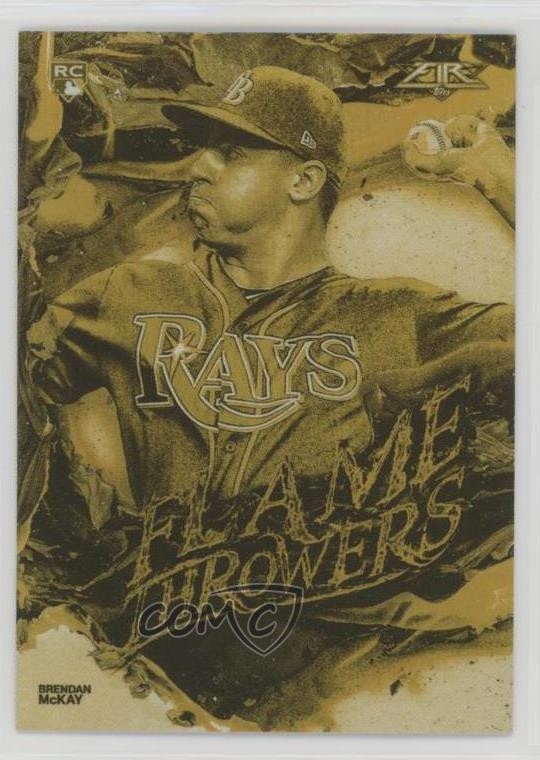 2020 Topps Fire Flame Throwers Gold Minted Brendan McKay #FT-12 0o3k
