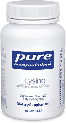 Pure Encapsulations, L-Lysine, Immune, Lip & Gum Support, 90 Capsules