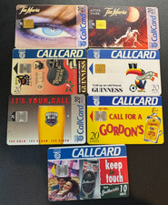 IRISH TELECOM EIREANN Phonecards 7 x 10/20 Units Alcoholic Drinks Beer Guinness