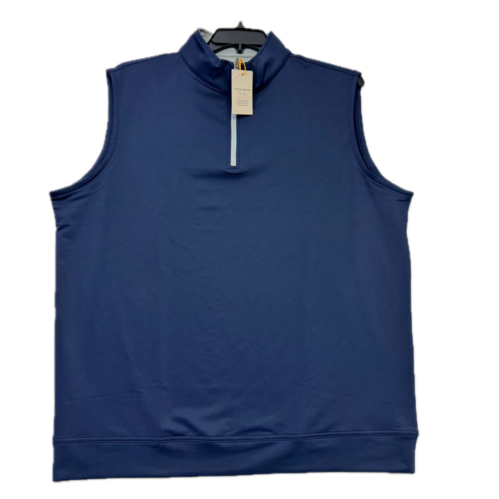 Peter Millar Crown Sport Galway Quarter Zip Vest Mens 2XL Navy Blue NWT Golf New
Opens in a new wind