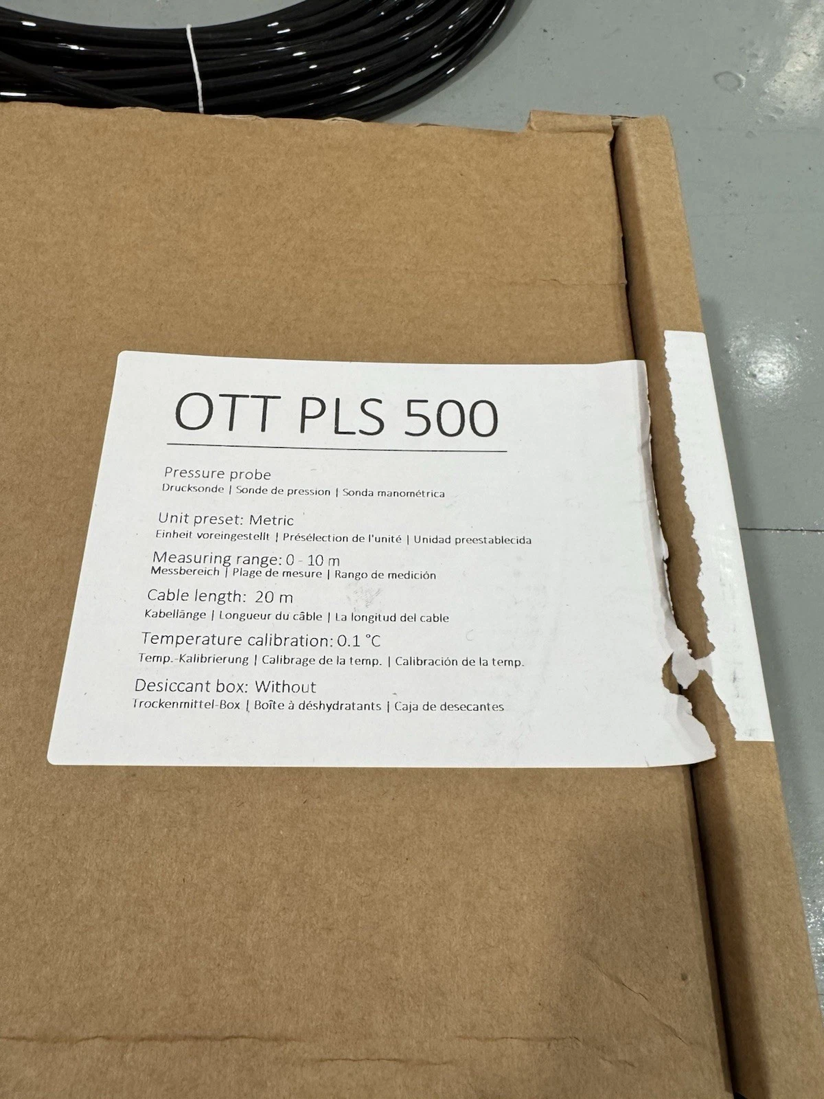 HydroMet Ott PLS 500 Pressure Level Sensor Metric 0 SDI-12 Brand New Open Box 2