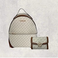 Michael Kors Tasche Rucksack Portemonnaie Jet Set Sheila Leida Vanilla Creme Neu