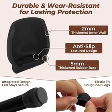 Filzgleiter rund klein Dick rutschfest kratzfest geräuschdämmend 24er Satz