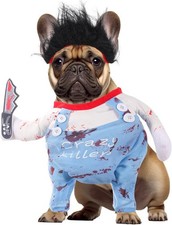 Pet Halloween Costume, Deadly Dog Cloths Crazy Cosplay Midume