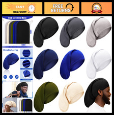 8-Piece Unisex Dreadlock Cap Set - Spandex Head Wrap for Long Hair  Dreads, Ful