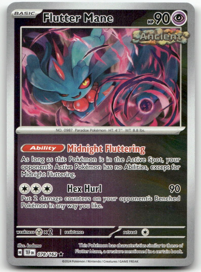 Flutter Mane #78/162 (Holo) (NM) SV05: Temporal Forces TEF Pokemon