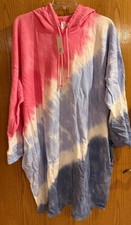 Lane Bryant Livi Size 30/32 Long Sleeve Crew Neck Hoodie Tie Dye Dress