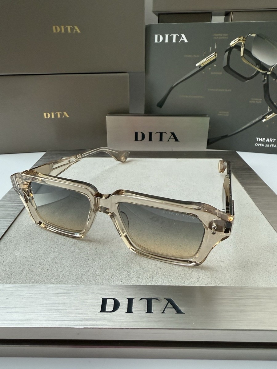 DITA DETRON DTS 459-A-03 Khaki Crystal Silver Grey Apricot