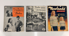 SET /3 VINTAGE KNITTING BEEHIVE Crafts Handknit Patterns Ideas Newlands 1950's