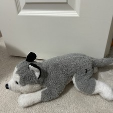 FAO Schwarz Adopt-A-Pet Husky Wolf Dog Plush Stuffed Animal 16" Plushie