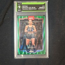 2025 Topps Chrome UFC Tracy Cortez Green Raywave Serial #134 Degree 9 /125