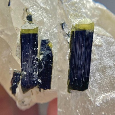 Green Cap Tourmaline Crystal, Quartz Astak Nala Skardu Pakistan 990GM Collector