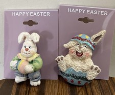 Set Of 2 VINTAGE Resin Easter Pins