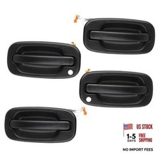 Exterior Door Handle Set 4 PCS, Front  Rear for Chevy Silverado Suburban