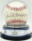 Joe DiMaggio Signed AL Baseball New York Yankees Auto Mint 9 Beckett