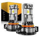 AUXBEAM LED H16 5202 Fog Light Bulb White 6500K High Power Lamps Fanless 25000LM