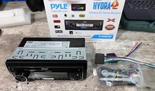 As-is Pyle PLMRB38B Bluetooth Boat Receiver, 4x 6.5'' LED Camo Speakers