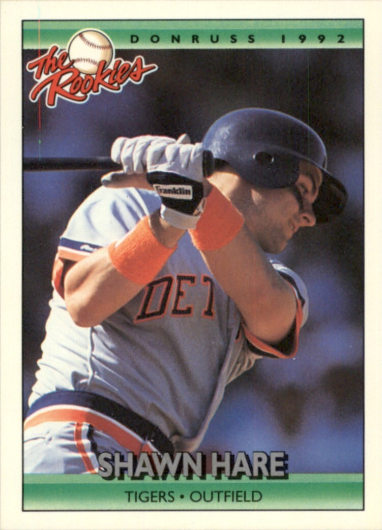1992 Donruss The Rookies Shawn Hare RC Detroit Tigers #48 Baseball Card