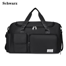 Sporttasche Gym Reisetasche Sporttasche Trainingstasche Fitnesstasche Schwarz