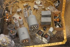 Lot of UTC Freed Transformers Cloth wire amp preamp parts from 1948