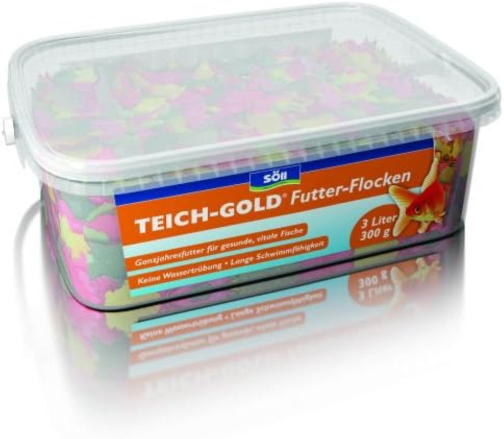 Söll Stagno - Fiocchi di mangime, 300 g, mangime per tutto l'anno, per nutrire i