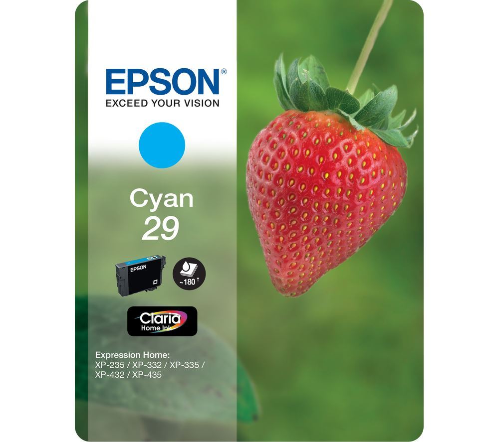 Epson Strawberry 29 Cyan Ink Cartridge, Cyan - Image 2