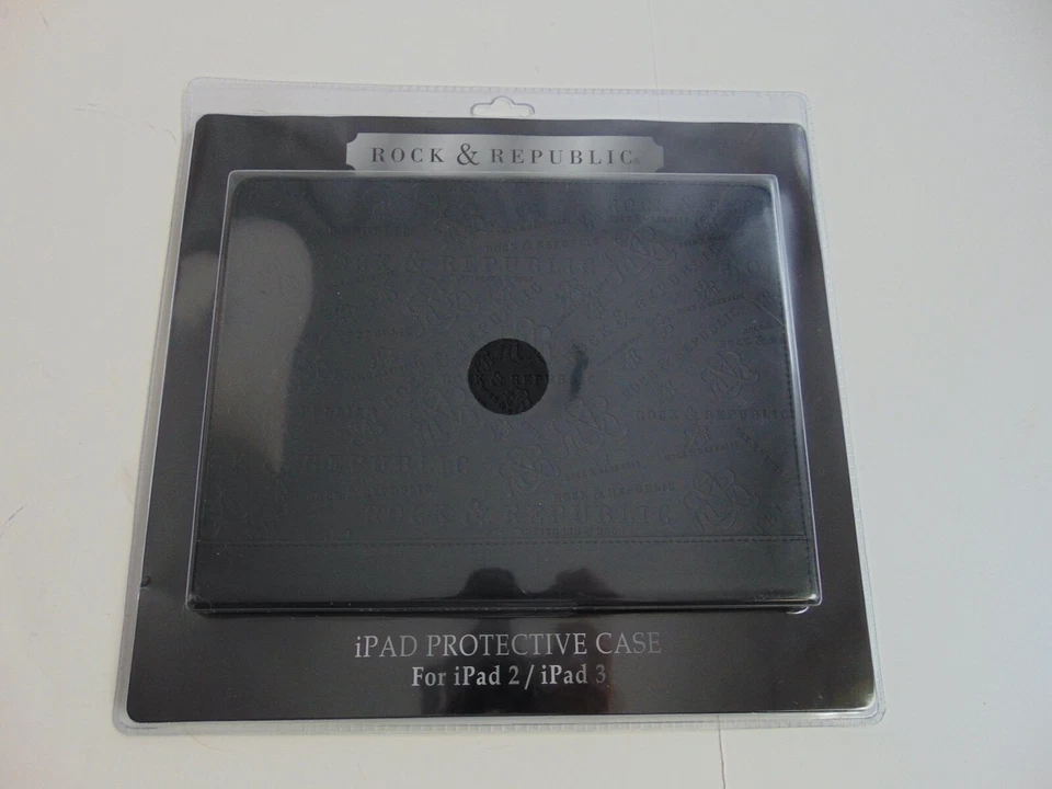 I PAD Cover ROCK & REPUBLIC Case Black Logo Engraved Slim Lightweight Soft Shell - Image 4 of 4