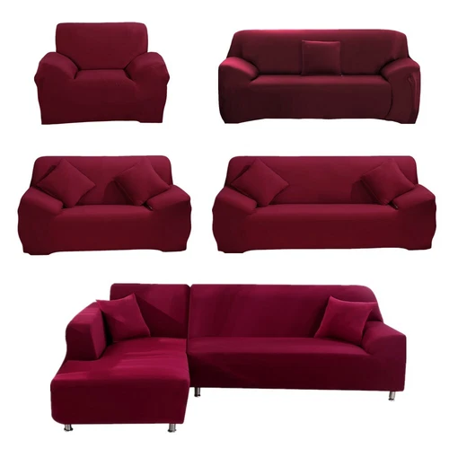 Stretch Sofabezug Schonbezug Massiv Sofabezüge Couch Möbel Schoner 160g - Bild 15 von 54