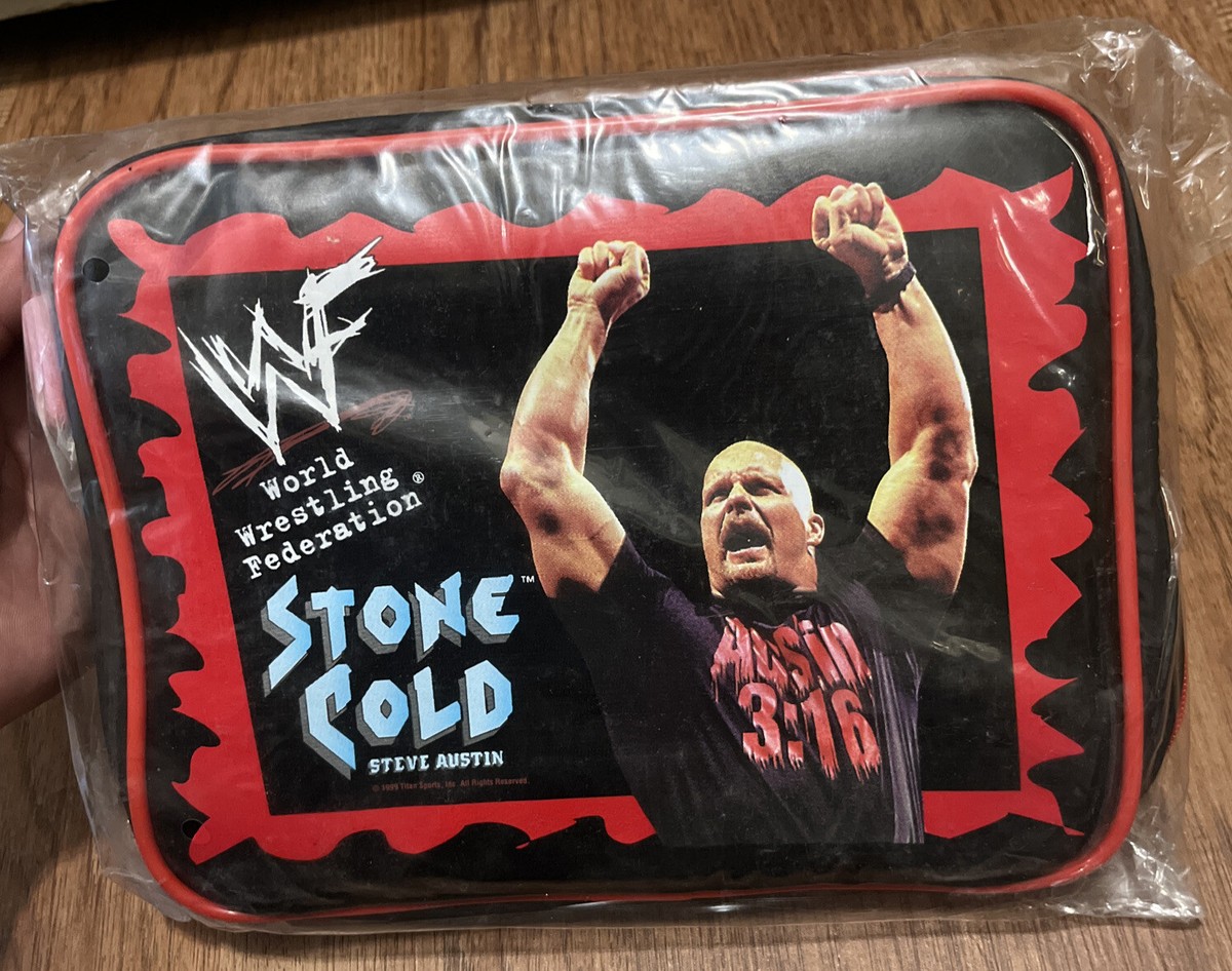 1999 WWF STONE COLD STEVE AUSTIN SOFT LUNCH bag new sealed rare