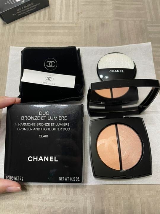 【新品未使用】CHANEL DUO LUMIÈRE 限定エディション CHANEL Duo Bronze ET Lumiere Bronzer Highlighter Duo CLAIRE