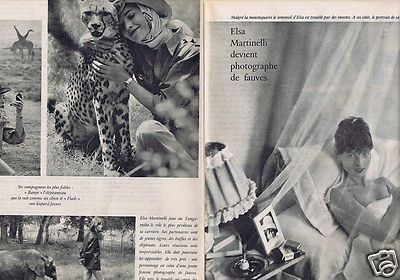 Presseausschnitt Clipping 1961 Elsa Martinelli (2 Seiten)